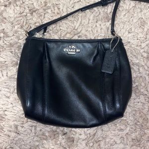 Coach Black Leather Crossbody Purse